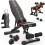 YOLEO Weight Bench Set with 5 in 1 Dumbbell Sets, Foldable Adjustable Workout Be 1