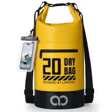 Lamicall Dry Bag, Waterproof Bag - [Robust & Anti-Scratch] 5L/10L/20L/30L/40L Waterproof Backpack with 100% Water Proof Phone Pouch, Floatable Drybag