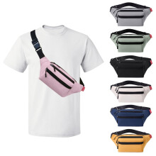 Risipu Bum Bag for Men Women, Lightweight Water-Resistant Waist Packs with Adjustable Belt & 3 Zipper Pockets, Fashionable Fanny Pack for Travel, Run