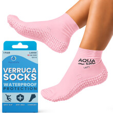 Aquasafe Guardsocks Kids Waterproof Verruca Socks – 100% Latex Swim Socks – Non-Slip Beach Shoes for Hygiene & Pool Safety – Protective Socks fo
