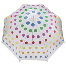 Kid's Clear Bubble Umbrella Men's and Women's Children's Umbrellas Transparent Long Handle Fashion Umbrella