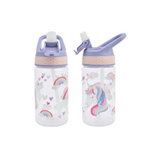 Polar Gear 430ml Kids Bottle with Easy Open Flip Cap - BPA Free, Spill-Proof Sof