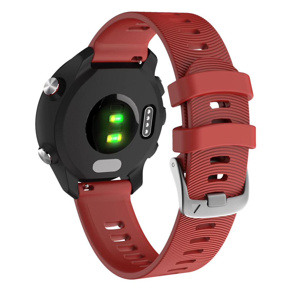 Photos - Other for Fishing Strap for Garmin Forerunner 245/645 Music,20mm Width Starp for Garmin Vivoactive 3/Vivoactive 3 Music (Red)