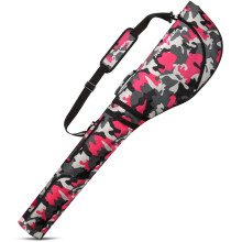 PYKES PEAK Golf Club Case | Foldable Design for 47” Clubs | Fits 10 Clubs | Waterproof Pocket | Ideal for Driving Range & Practice | Camo Pink | Des