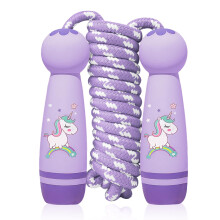 Flintronic Jump Rope Kids, 2.6m Adjustable Children Skipping Rope, Children Skipping Rope with Unicorn Pattern Handle for Girls and Boys, for Outdoor
