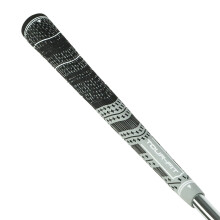 Golf Grip Tour Fit Dual Compound Premium Half Cord Golf Grips Standard Midsize Golf Grips with Golf Tape Set of 1/3/6/9/13 (Midsize, Black/Gray 1 Sin