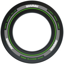 WINMAU Black & Green Advance Dart Board Surround Ring – Durable Backboard Wall Protector for Dartboards - Professional Darts Accessories
