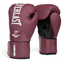 Everlast Elite 2 16oz Boxing Gloves, Bordeaux Boxing Gloves for Bags, Mitt Work & Sparring, Hook and Loop Strap, Ergonomic Grip Bar, Split-Style Foam