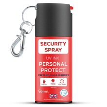 VORNN Personal Security Marker Spray – Red Forensic Dye & UV Criminal Identifier – UK Legal Tactical Safety Deterrent with Keychain & Belt Clip