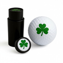 TRUE HEALTH Golf Ball Stamp, Irish Shamrock – Personalised Golf Ball Marker, One Second Application, Permanent, Waterproof and Smudge-Proof Ink, Dur