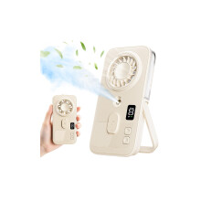 Kssvzz Portable Handheld Misting Fan, Rechargeable Mini Personal Fan with 4 Speeds, Lightweight Travel Cooling Spray Hand Fan, Quiet Operation for Ou