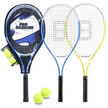 Toyrific Tennis Racket Set with Carry Bag, 2 Aluminium Rackets