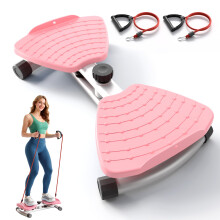 RYGEO Ab Machine, Waist Twister Exercise Machine & Abdominal Twister Board – 380LBS Capacity, 20dB Ultra-Quiet, Non-Slip Home Gym Equipment for Core
