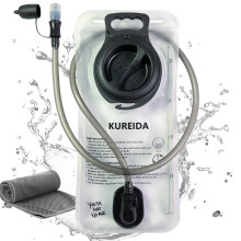 KUREIDA Hydration Bladder 2 Liter Leak Proof Water Reservoir,BPA Free,Wide Opening,Military Water Bladder Combined with Hydration Backpacks for Bikin