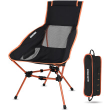 MARCHWAY Lightweight Folding High Back Camping Chair with Head Support, Stable Portable Compact for Outdoor Camp, Travel, Beach, Picnic, Festival, Hi