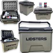 Lidsters Fishing Deluxe Cooler Ice Box 16L Fits 23 Cans Carp tackle Bait Cool