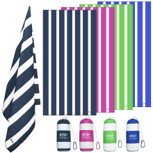 BOGI Microfiber Large Beach Towel for Adult,Quick Dry Lightweight Beach Towel- Recycled,Sand Proof & Compact Absorbent for Travel Bath Swim Yoga (L:1