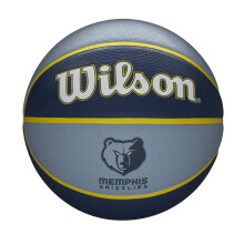 Wilson Basketball, NBA Team Tribute Model, MEMPHIS GRIZZLIES, Outdoor, Rubber, Size: 7