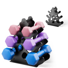 3 Tier Metal Dumbbell Rack, Weight Rack For Home Gym, Dumbbell Stand for Free Weights