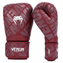 Venum, Contender 1.5 XT Boxing Gloves, Unisex Adult, 10 Oz, Burgundy/White