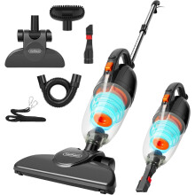 VonHaus Stick Vacuum Cleaner 800W 17000Pa Corded - 2 in 1 Upright & Handheld Vacuum Cleaner with Lightweight Design, HEPA Filtration- Grey
