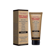 (1pc) Natural Mineral Sunscreen SPF 50 | Safest Organic Natural Tallow & Zinc Oxide Sunblock | Reef Safe, Clean Non-Greasy Formula for Face and Body