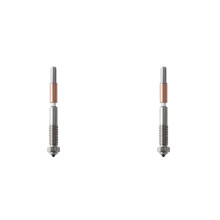 2X Bimetal Nozzle,Nozzle Replacement for QIDI Q2 Q2c 3D Printer, for PLA, PETG, ABS, ASA, PC, PA-CF Filaments 0.6mm