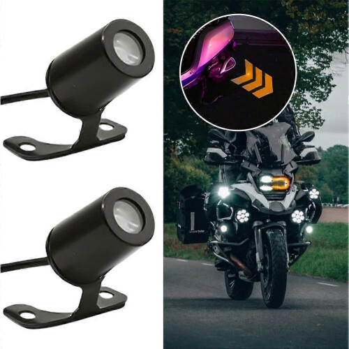 (L, A) Motorcycle Projection Turn Signal Light Ground Light LED Atmosphere Light 2