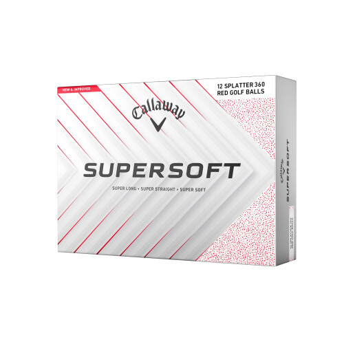 Callaway Callaway Golf Supersoft Golf Ball 2025, Red Splatter