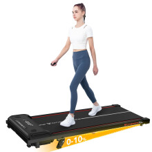 CITYSPORTS 10% Incline Walking Pad,Under Desk Treadmill With 3-Level Incline Adjustment,1-6KM/H Walking Treadmill With Remote Control,LED Display,No