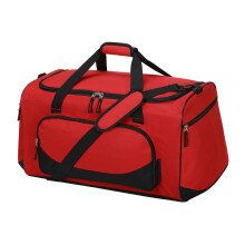 LONALIA 55L Large Gym Sports Duffle Bag for Men - 22 inch Mens Travel Holdall Weekend Overnight Bag (Red)