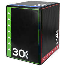 KOMODO Plyo Jump Box Soft Plyometric Gym Training (Large - 20" 24" 30")