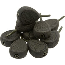 10x Inline Flat Pear Textured Casting Ledger Weights Carp Fishing Choose From: 1.5oz 2oz 2.5oz & 3oz (2oz)