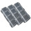 3Pcs Parts Storage Box Plastic Screw Organizer Box with 4 Compartment Tool Part Container Bin with Lid Storage Case 2