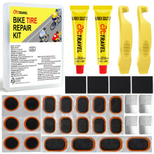 cyctravel Puncture Repair Kit Bike Tyre, High Performance Puncture Repair Patches, Bike Puncture Repair Kit Includes 20 PCS Puncture Repair Patches,
