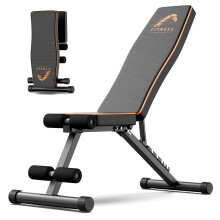 naspaluro Weight Bench Adjustable, Full Body Exercise Folding Fitness Workout Bench with 7 Positions, Exercise Bench for Weight Lifting & Sit Up Abdo