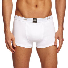 Gunn & Moore GM | Cricket | Boxer Short | Special Blend Stretch Cotton with Elastic Waist For Comfort Fit | Integral Pouch For Box Abdo Guard | White
