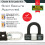 Burg-Wachter 3M Sold Secure Gold Security U Lock Kit Black 4