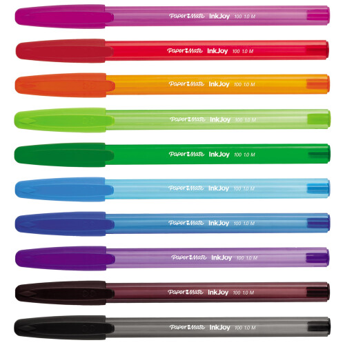 Paper Mate Paper Mate InkJoy 100ST Ballpoint Pens | Medium Point (1.0mm) | Assorted Fun Col 1
