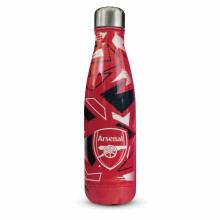 Hy-Pro Officially Licensed Arsenal F.C. Thermal Bottle - Stainless Steel, Double Wall, Vacuum Flask, Fade Design, Lightweight, Leakproof, Great Footb
