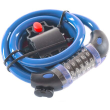 Bike Lock, GOFRIEND Bicycle Lock High Security 5 Digit Resettable Combination Coiling Cable Locks Best for Bicycle Outdoors, 1.2mx12mm (Blue)