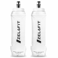 ZelaFit Running Water Bottle 500ml - Collapsible Water Bottle, Perfect Running Accessories - Hydration Vest Compatible Leakproof Soft Flask - Easy-F