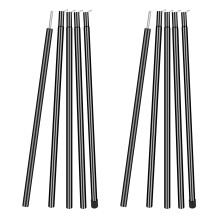 MI CASA Tent Tarp Poles Set of 2, Universal Telescopic Adjustable Aluminium Camping Awning Poles Tent Accessories for Headroom Canopy Porch Sun Shade