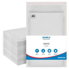 UK SUPPLIES LIMITED DL A6 A5 A4 A3 (Pick Size & Qty) Padded White Bubble Envelopes Peel & Seal Bags Bubble Mailer Postal Wrap Envelope Parcel Mailers