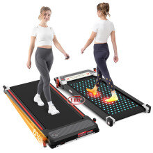CITYSPORTS Walking Pad with 6% Incline Massage Function,2 in 1 Under Desk Treadmill and Foot Massager Treadmills for Home/Office,Walking Treadmill wi