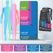BOGI Microfibre Quick Dry Travel Towel - Soft, Lightweight & Super Absorbent for Beach, Sports, Gym, Yoga, Camping & Hiking