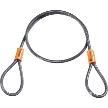 Kryptonite KryptoFlex Security Cable, 2.6FT/4FT/7FT/30FT Long Braided Steel Flex Bike Lock Anti-Theft Cable with Looped Ends for Outdoor Equipment, U