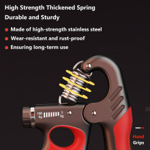 Hand Grips Strengthener, Grip Strengthener, Grip Strength Trainer with Automatic Counter, 5-100 Kg Adjustable Forearm Strengthener for Athletes Music