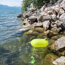 2 Pack JOTO Swim Buoy Waterproof Inflatable Dry Bag Swim Safety Float, 8 oz Ultralight Swim Float for Water Sports Open Water Swimmers Triathletes Ka