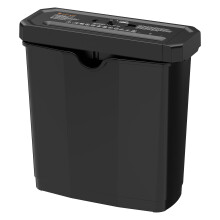 Bonsaii 6-Sheet Strip-Cut Paper Shredder, Shreds Paper, Credit Cards, Extendable Arm Design with Overheat Protection,Small Paper Shredder with 7 Lite